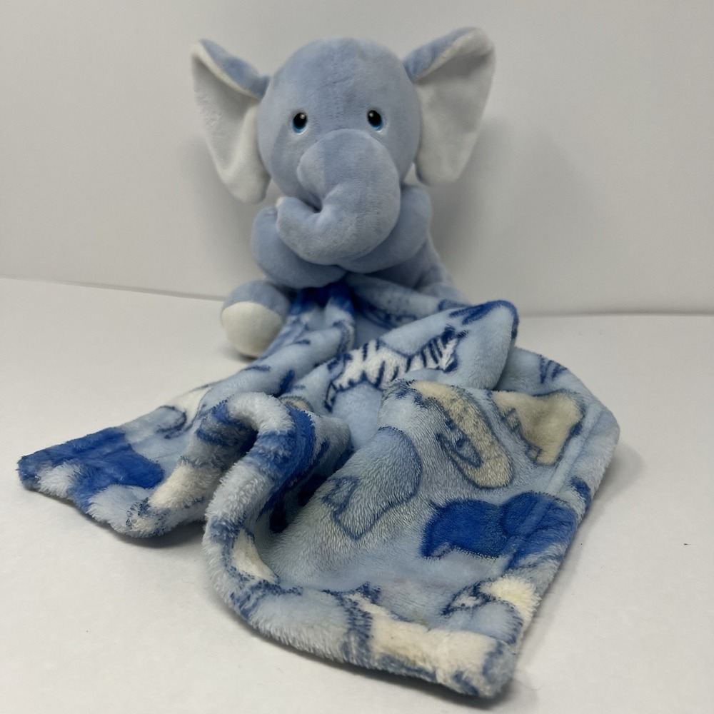 Blue Elephant Lovey baby Security lovies soft Stuffed Animal‎ Little Beginnings